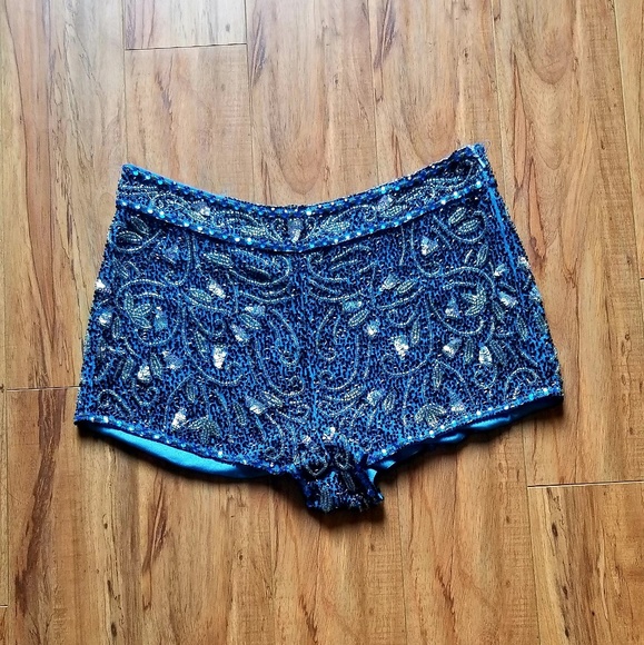 Topshop Pants - Beaded Coachella Festival Shorts
